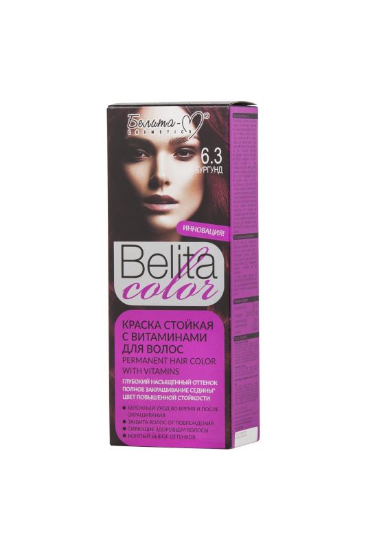 Belita M Permanent hair dye with vitamins 06.3. burgundy